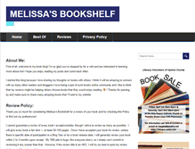 Tablet Screenshot of melissas-bookshelf.com